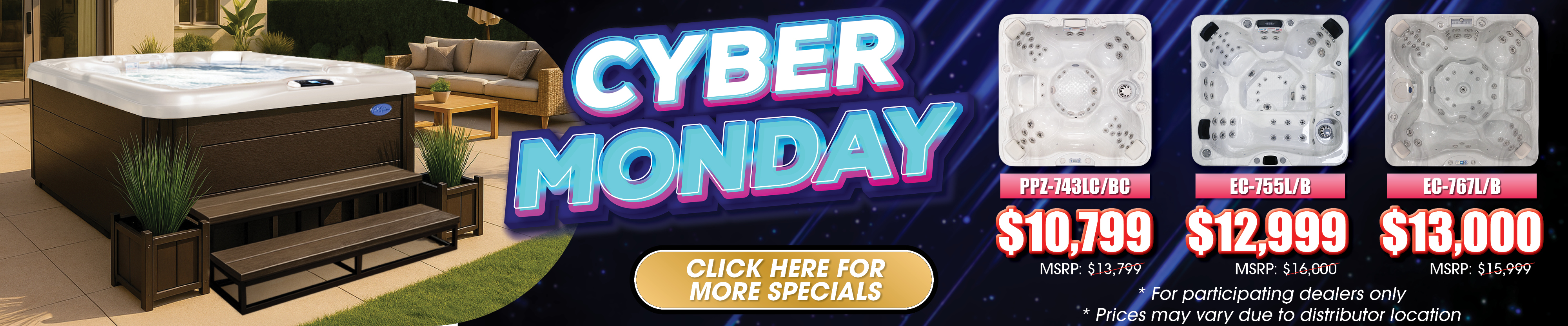 Calspas hot tub being used in a family setting - Eauclaire